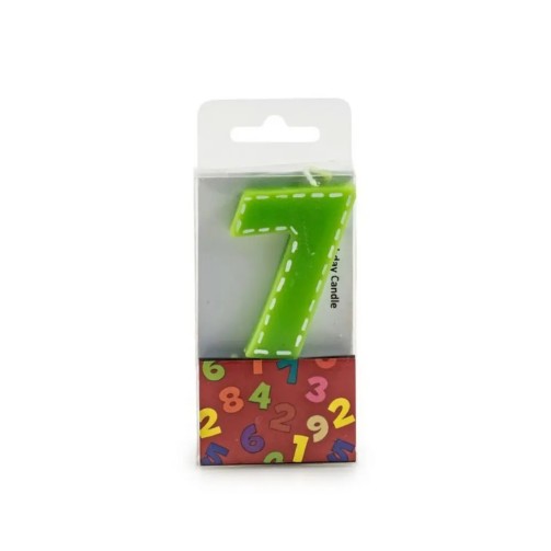 Chiffre 7 - Bougie d'anniversaire