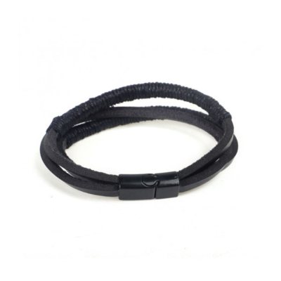 Bracelet noir Jim pour homme