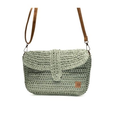 "Loenen" braided shoulder bag - Light green