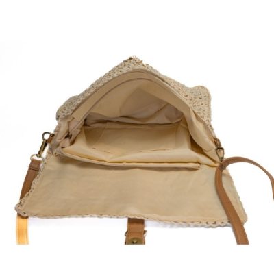 "Loenen" braided shoulder bag - Camel