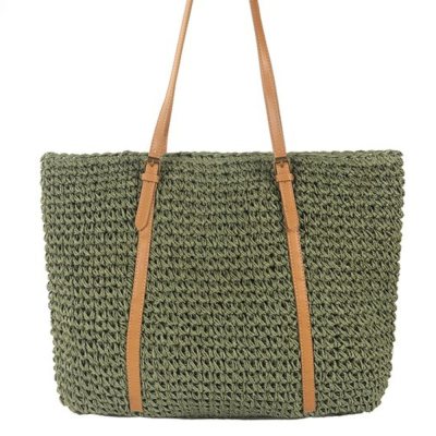 Borsa estiva intrecciata Salland - Verde