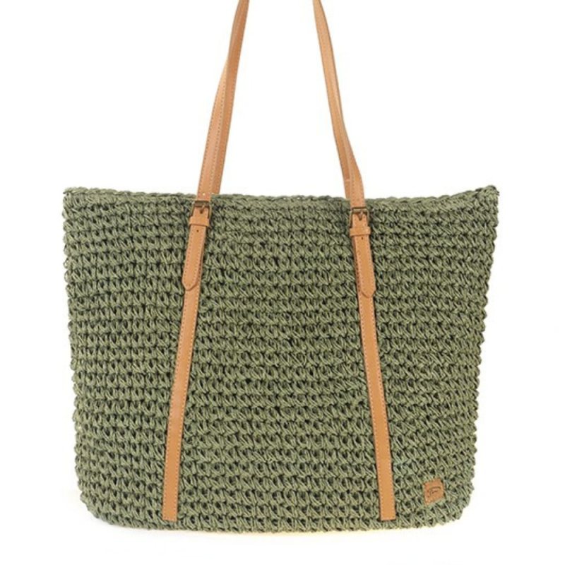 Sac d'été tressé Salland - Vert