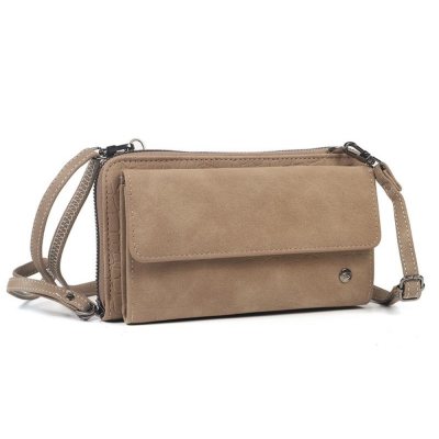 Alexandria wallet with front pocket - Taupe