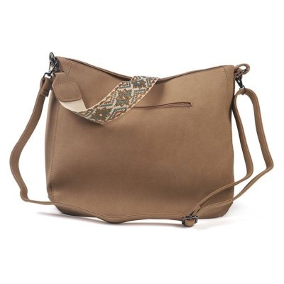 Shoulder bag with braided shoulder strap / Faro - Taupe