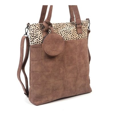 Handbag with shoulder strap / Lyon - Taupe