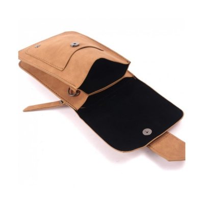 Phone shoulder bag / Lausanne model - Camel