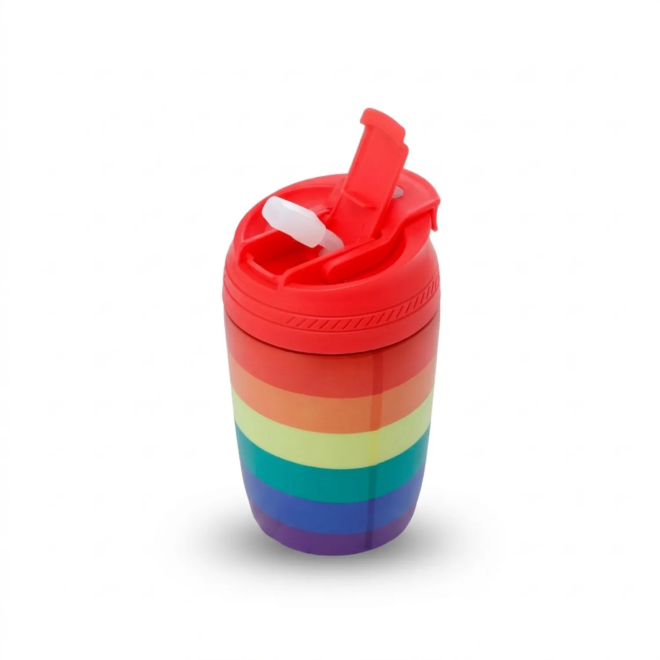 Regenbogen-Thermobecher aus Edelstahl | Gecodart
