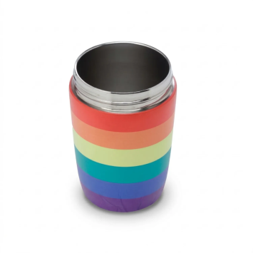 Regenbogen-Thermobecher aus Edelstahl | Gecodart