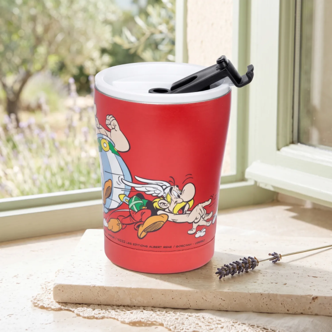 Asterix und Obelix Thermobecher aus Edelstahl