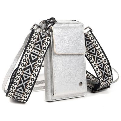 Victoria wallet with front pocket - Silver