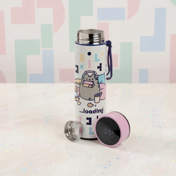 Isolierflasche Gamer-Katze Digitales Thermometer | Gecodart