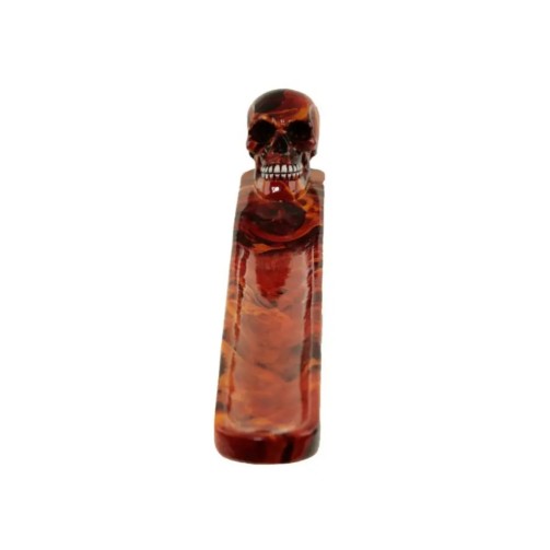 Crâne effet marbre de flamme - Porte encens