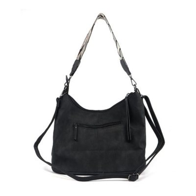 Shoulder bag with braided shoulder strap - Palma - Black