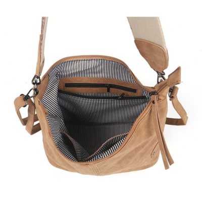 Shoulder bag with braided shoulder strap - Palma - Camel