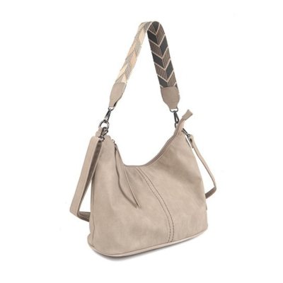 Shoulder bag with braided shoulder strap - Palma - Gray