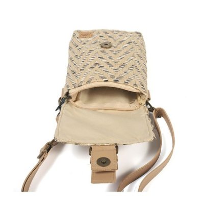 Shoulder bag - Langkawi - Natural and black