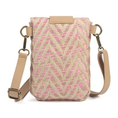 Shoulder bag - Langkawi - Natural and Pink