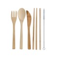 Bamboo Cutlery Set - Pug Dog Bamboo Cutlery Set - Pug Dog