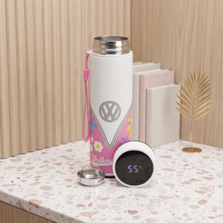 Volkswagen Stainless Steel Insulated Water Bottle with Thermometer